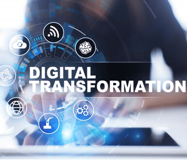 Digital transformation of business processes and modern technology.