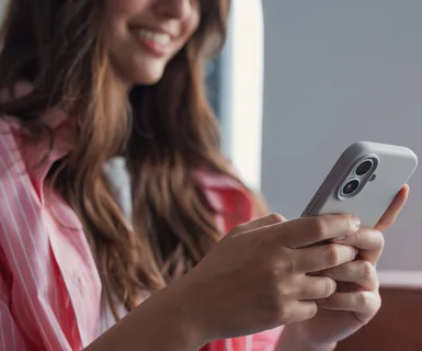 Medspa owner using medical spa software with built-in social media tools to engage her current and potential clients with social media marketing.