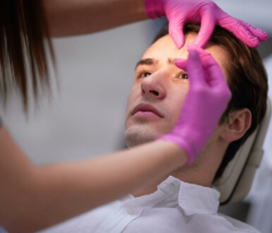Medspa social media post promoting laser hair removal.