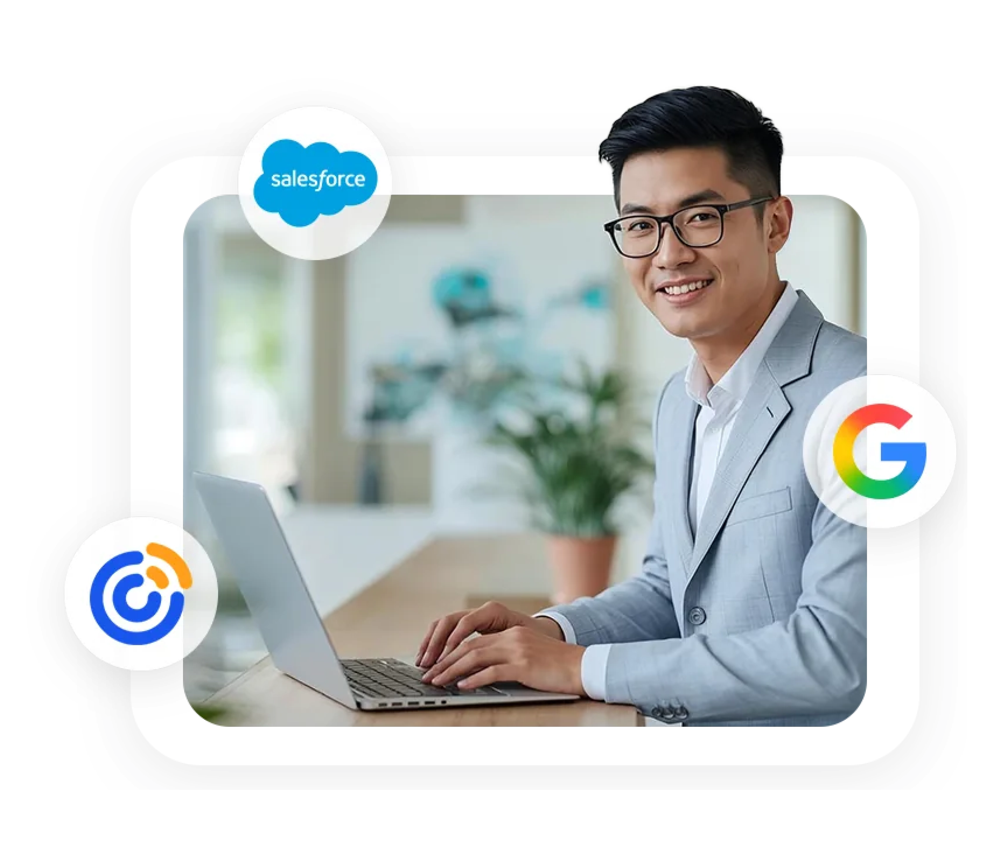 Third-party integrations including Salesforce and Google in medical spa software