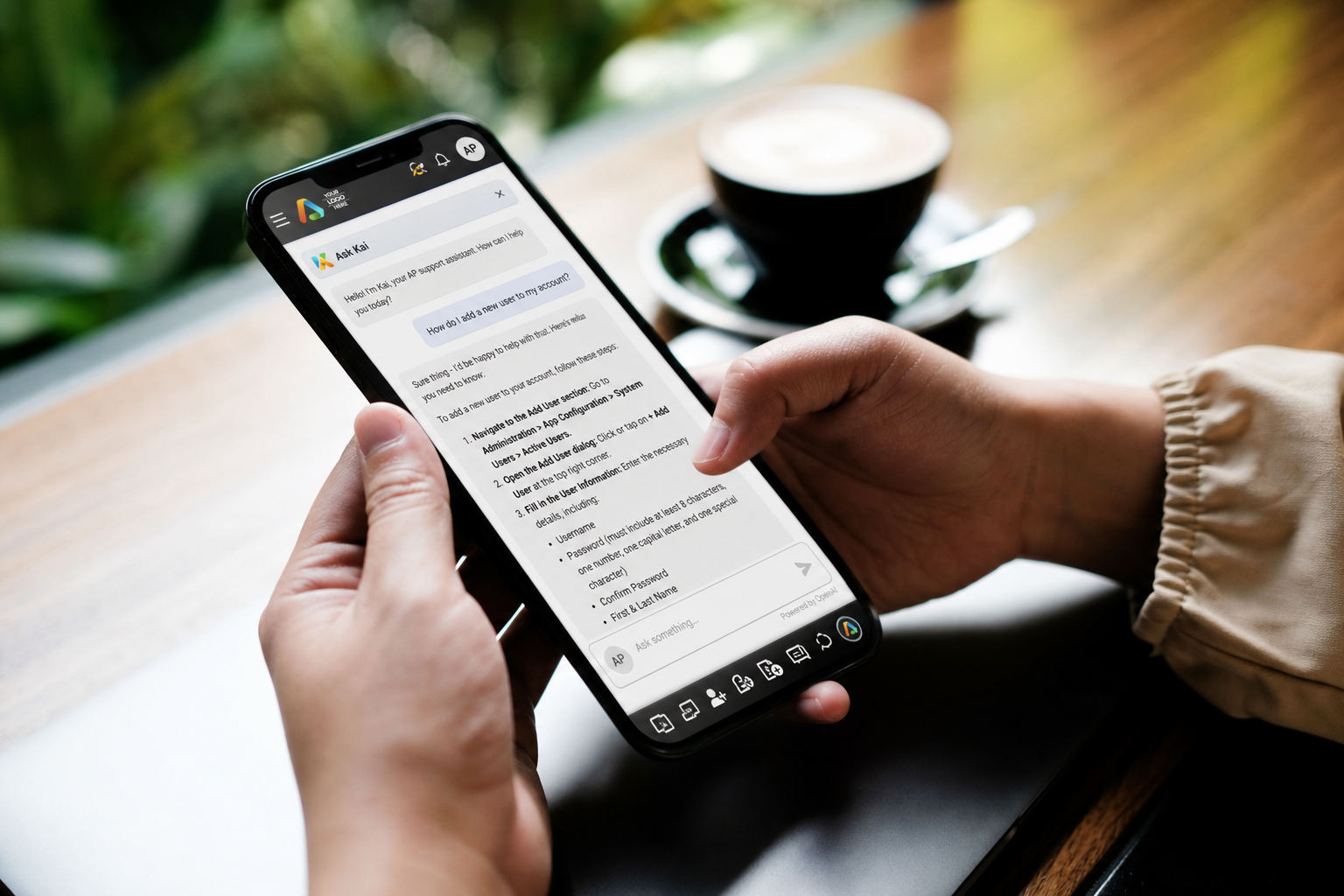 Kai AI Assistant inside AestheticsPro medical spa software