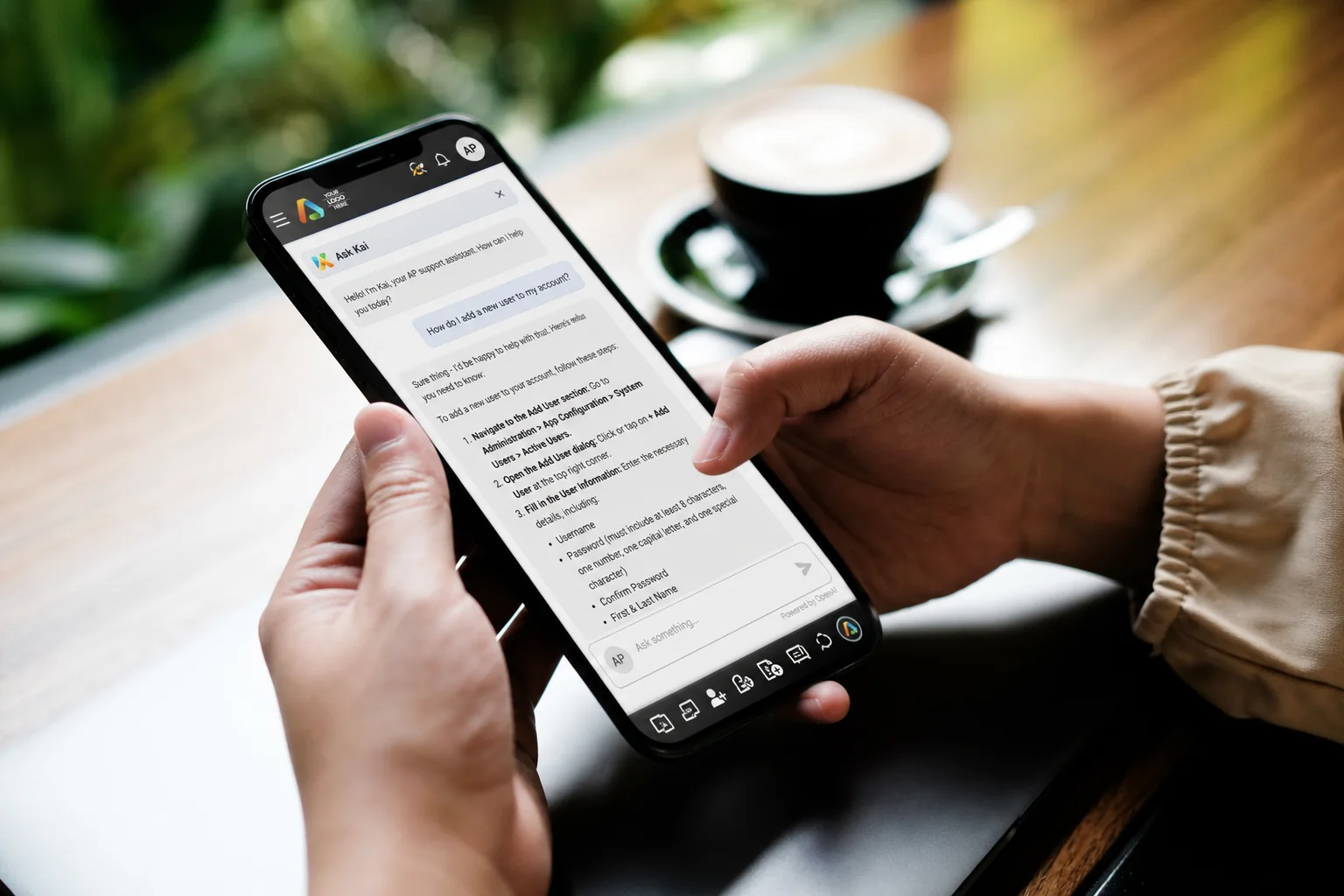 Kai AI Assistant inside AestheticsPro medical spa software