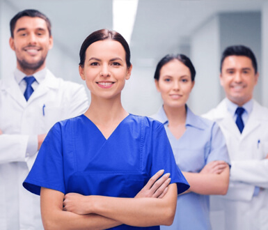 Team of doctors and nurses