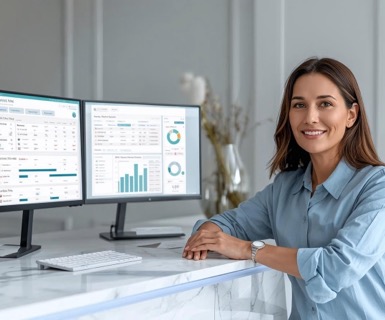 Med spa owner using spa management software to improve AI search visibility and increase med spa leads