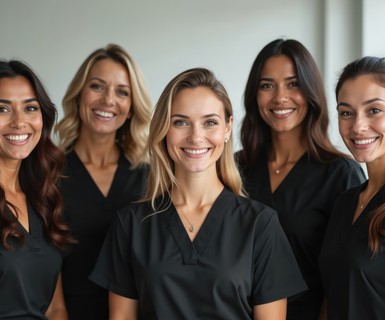 Med spa team members using practice management software tailored to estheticians, providers, and front desk staff