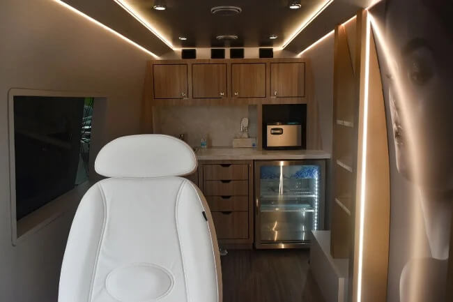 MedSpa Mobile Solutions Sprinter Van Interior Medical Spa reduced.